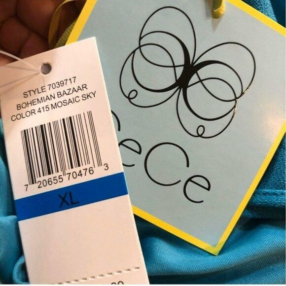 Cece Knit Sheath Dress Blue Size XL Adjustable‎ Straps NWT - Picture 7 of 7